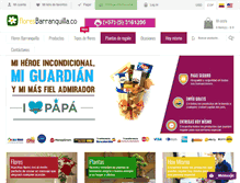 Tablet Screenshot of floresbarranquilla.co